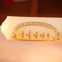 大きなキャンドルが存在感があった。