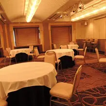 披露宴会場です