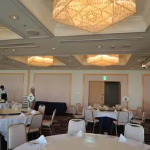 披露宴会場です