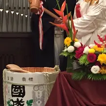 鏡開きは和婚にピッタリな演出でした★