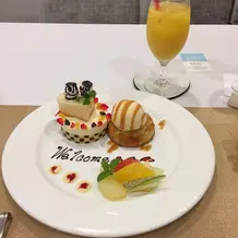 試食のデザートです。