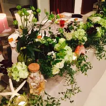 お花も、すごくお洒落でした。