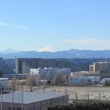 ９階エレベーターホールからの富士山