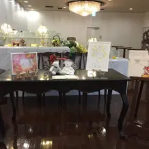 ウェルカムスペースの装飾可