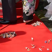 折り鶴シャワー