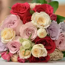 お花はボリュームあって満足！