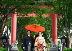 氷川参道でのフォトWも叶う