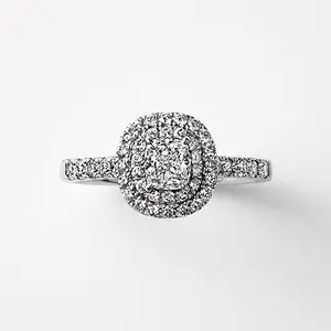 Magnolia Cushion Cut Pave Ring