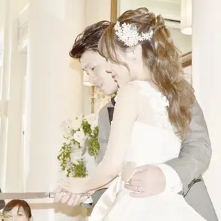 ウエディングアレンジご依頼 挙式後にヘアスタイルや小物だけ変え - 結婚式準備レポ