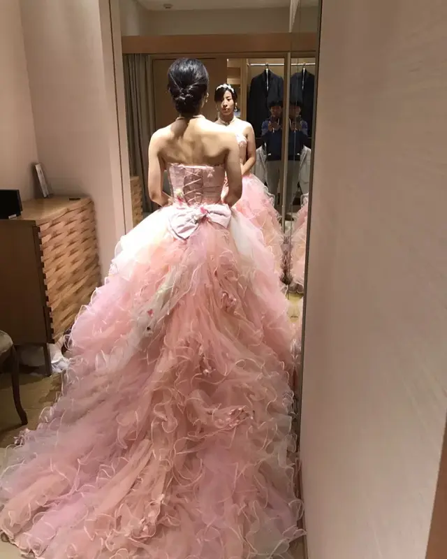 カラードレスの試着*本番は水色にし - 結婚式準備レポ【みんなの