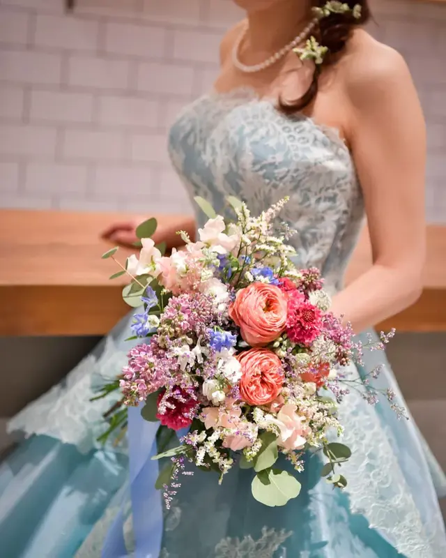 ウエディングドレスとカラードレスの - 結婚式準備レポ【みんなの