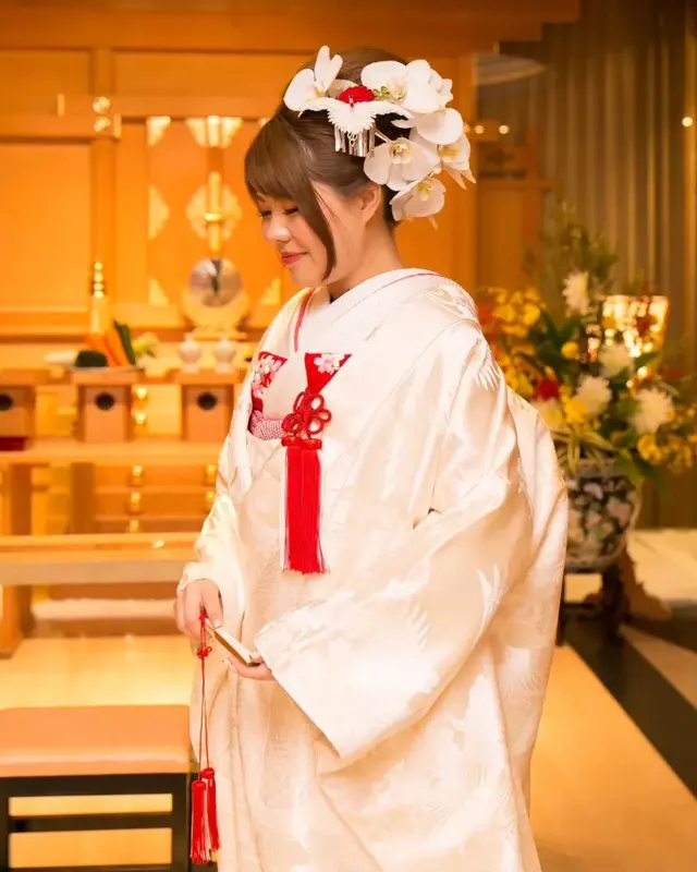 神前式で白無垢を着ました 生花の 結婚式準備レポ みんなのウェディング 神前式で白無垢を着ました 生花の 結婚式準備レポ みんなのウェディング