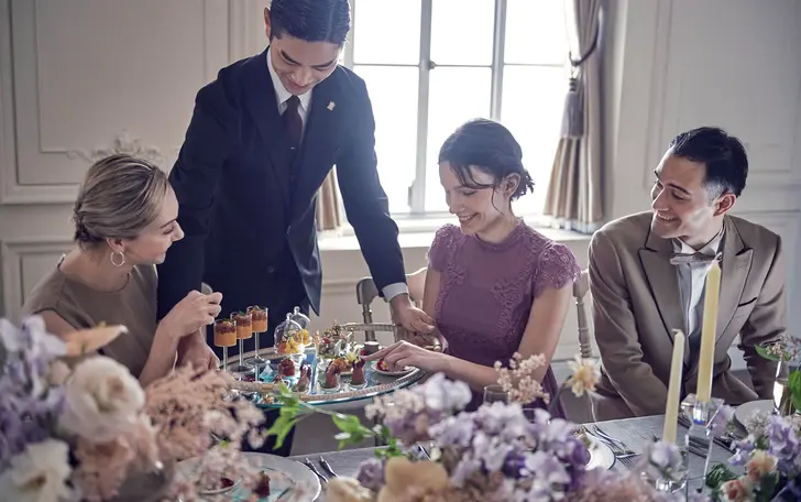 《祝宴の始まりを彩る料理スタイル》大切なゲストの皆様が緊張せず、リラックスしてお過ごしいただくために生まれました