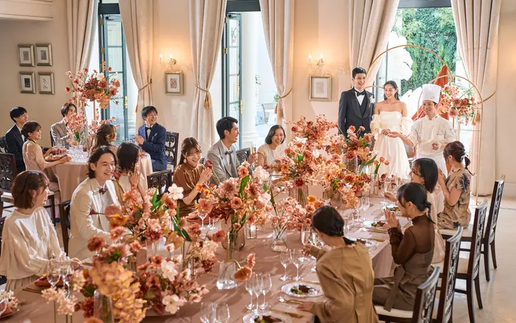 落ち着いた雰囲気の空間は、パーティを上質なものにしてくれます