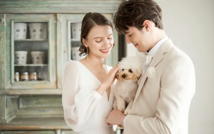 【ペットと一緒の結婚式】リングドックや手型結婚証明書など、大切なペットと一緒にセレモニーをお楽しみいただけます