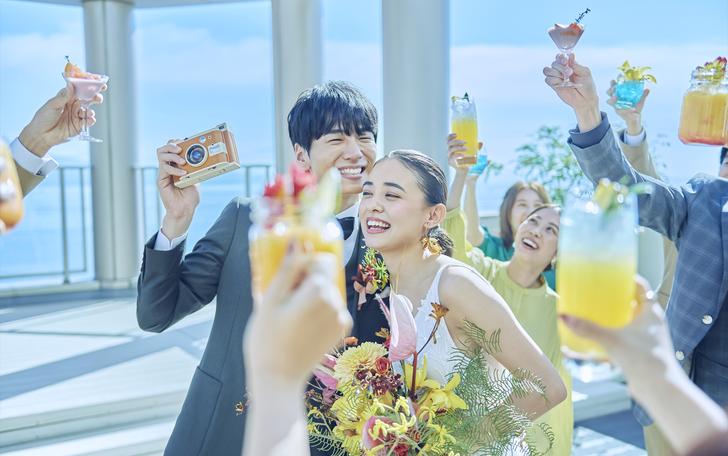 地元のゲストさえ感動する地上30mの絶景。ここにあるのは“一生記憶に残るウエディング”