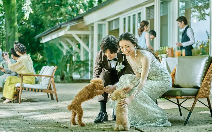 当日の控室から挙式会場・パーティ会場・プライベートガーデンまで大切な家族とずっと一緒にお過ごしいただけます