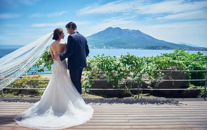雄大な桜島や錦江湾を 一望できる絶景が広がる