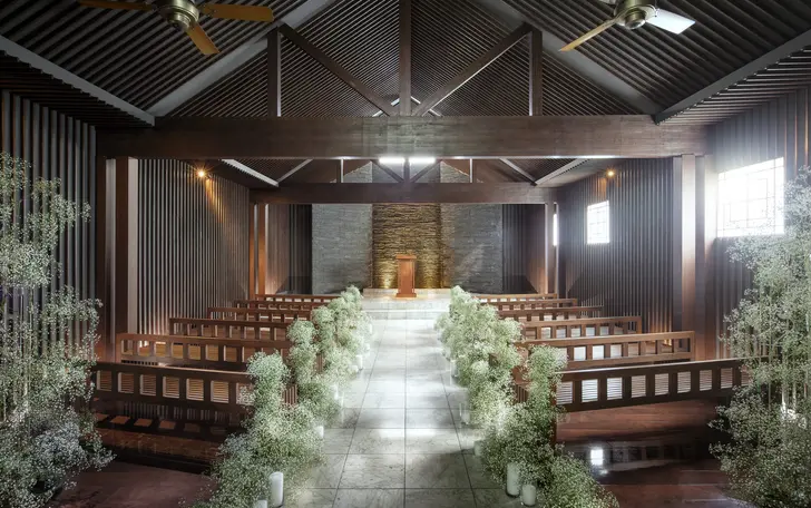 蔵を改装したモダンなデザインが、他にはない『雅』な空間を演出する独立型チャペル