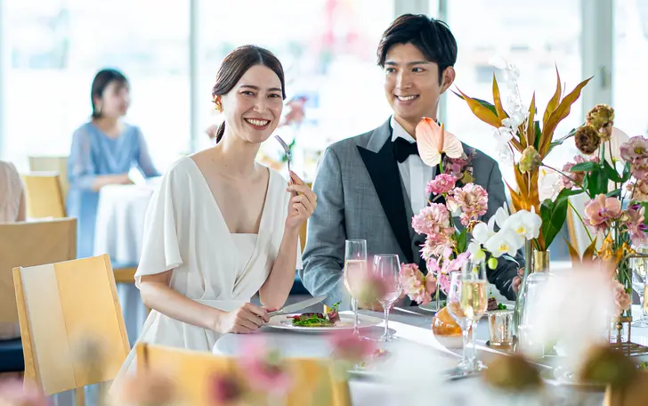 ハーバーエリアの中でもここからしか望めない絶景に囲まれた会場