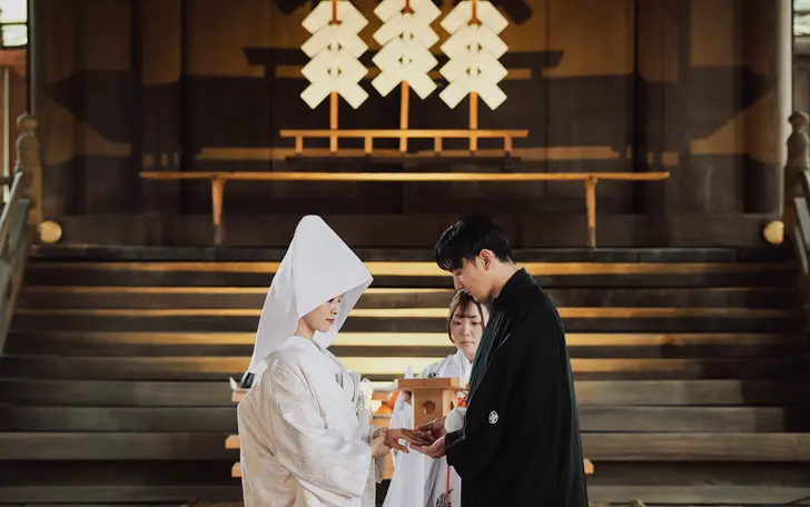 由緒ある神社での本格神前式。地元に愛される前橋東照宮で、心静かに誓う神前式。