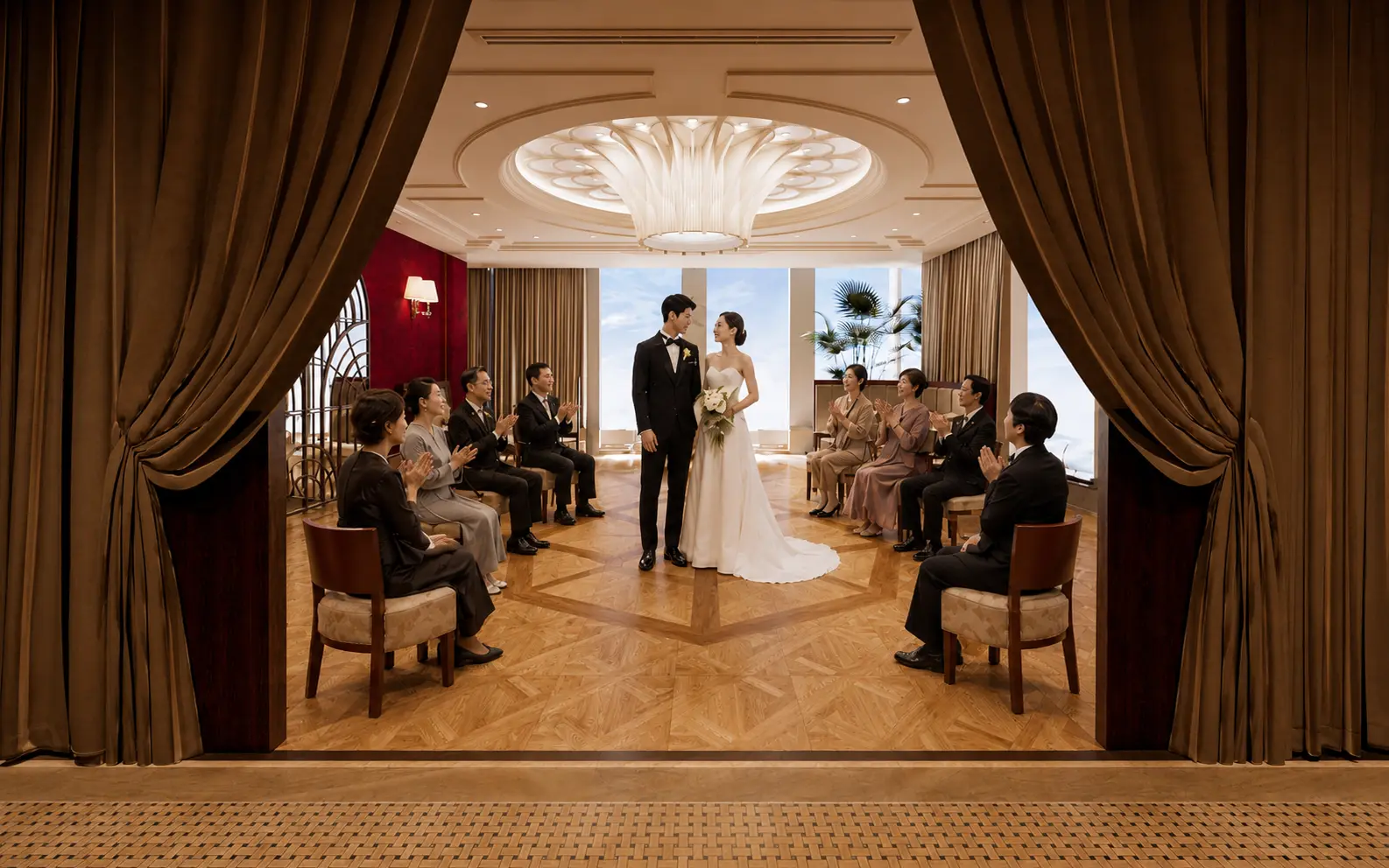 【THE東京のレストラン】アットホームな宴内人前式後は”美味しい結婚式”でゲストをおもてなし