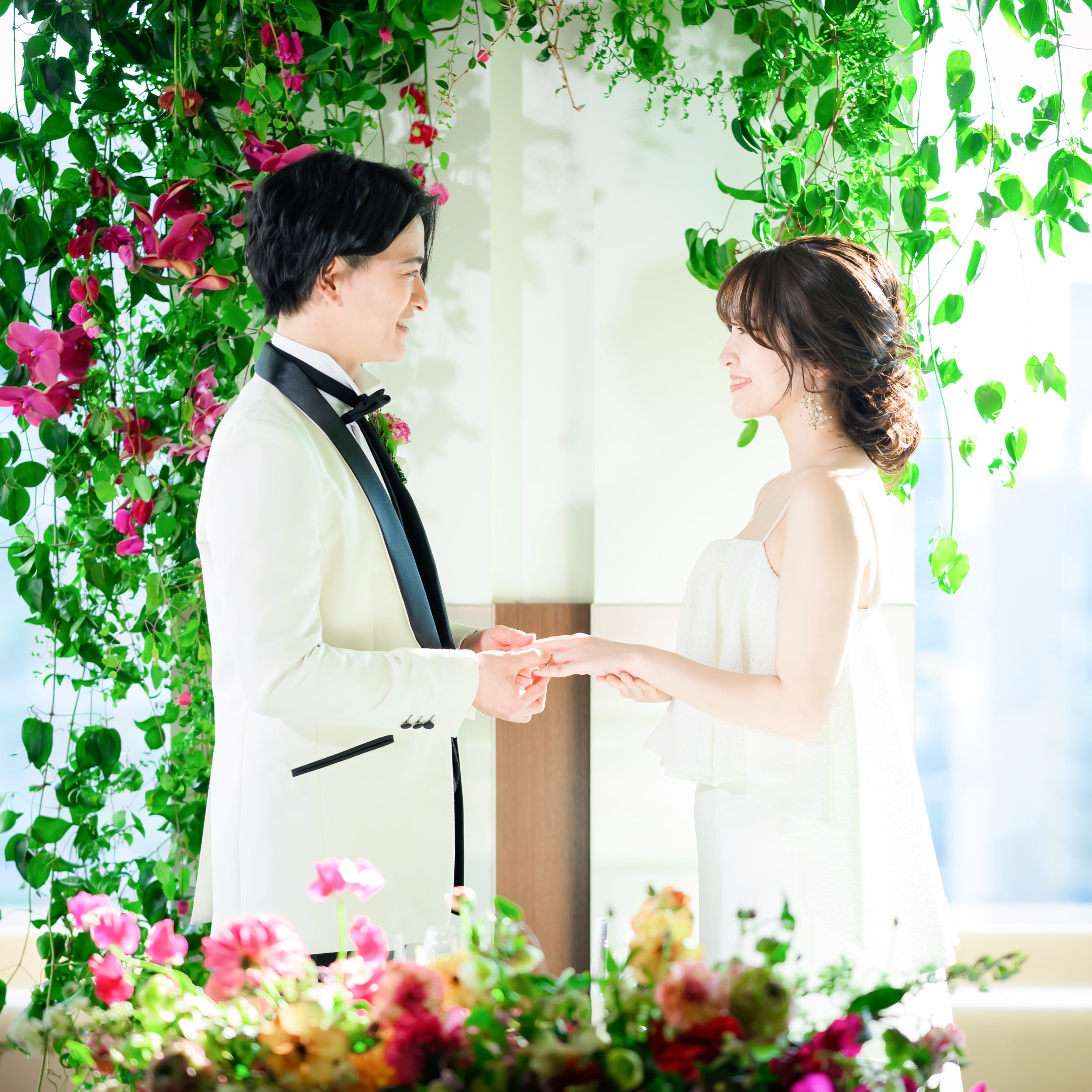 【THE東京のレストラン】アットホームな宴内人前式後は”美味しい結婚式”でゲストをおもてなし