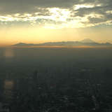 控え室から富士山