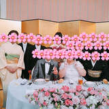 屏風有無は自由。高砂花の量・大きさ