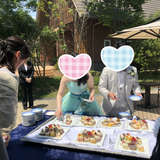 新郎新婦によるデザートブッフェおもてなし