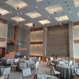 ウォーターアートの披露宴会場