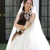 ガーデンで愛犬と前撮りしました。