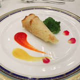 魚介類のクレープ