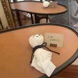 控え室のてるてる坊主に元気付けられました