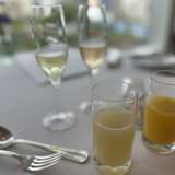 スパークリングとジュース飲み比べ