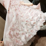 バラのドレスがとても可愛い