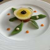 前菜　海の幸のジュレ (ひまわり)