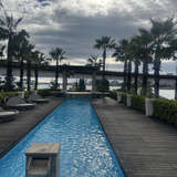 披露宴会場横の中庭