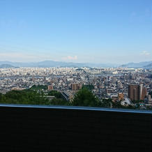 式場からの景色は絶景！