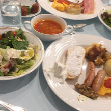 宿泊に付いている朝食ビュッフェも美味しい