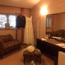 当日　新郎新婦用のお部屋