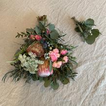 手作りのブーケ･ブートニア