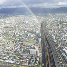 披露宴会場からの景色