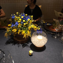 ゲストテーブル装花