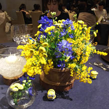 ゲストテーブル装花