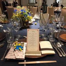 ゲストテーブル装花