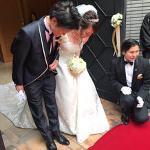 フラワーシャワー前