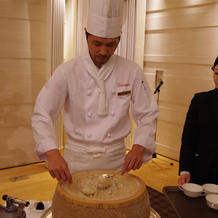 チーズリゾットパフォーマンス