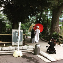 挙式前庭園撮影