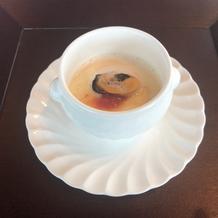 ゼリーみたいなスープでした。